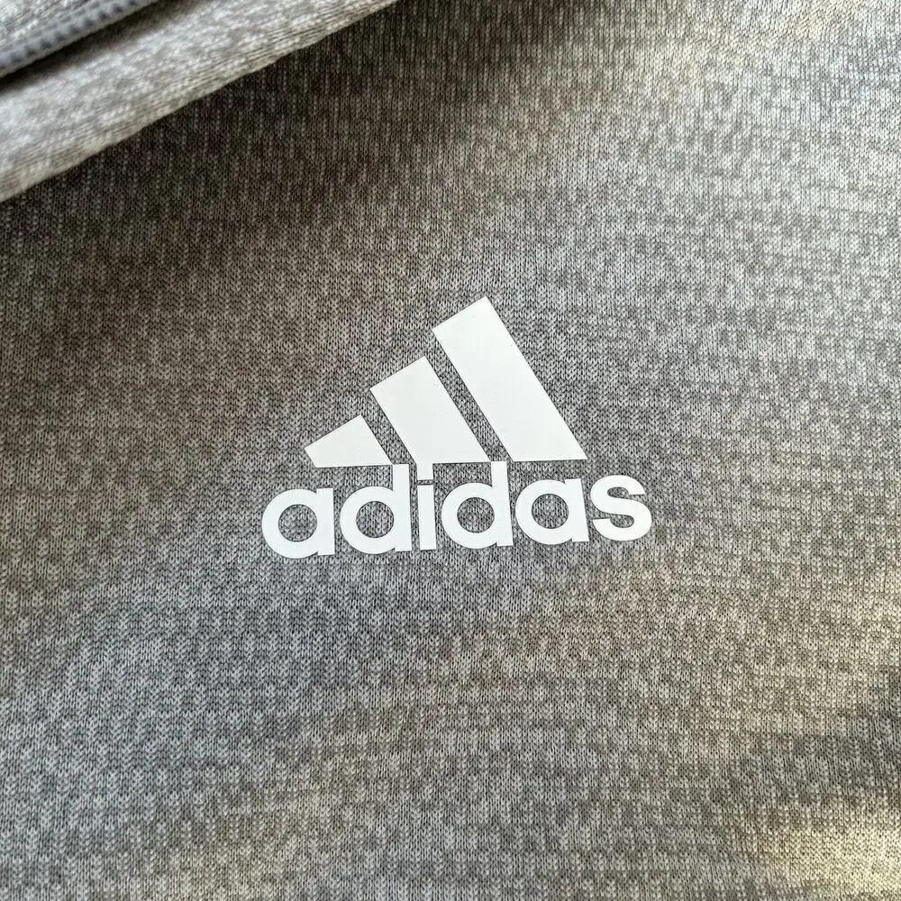 Adidas Team Issue Climawarm Full Zip Hoodie Gray Men’s Size L Athletic Hoodie